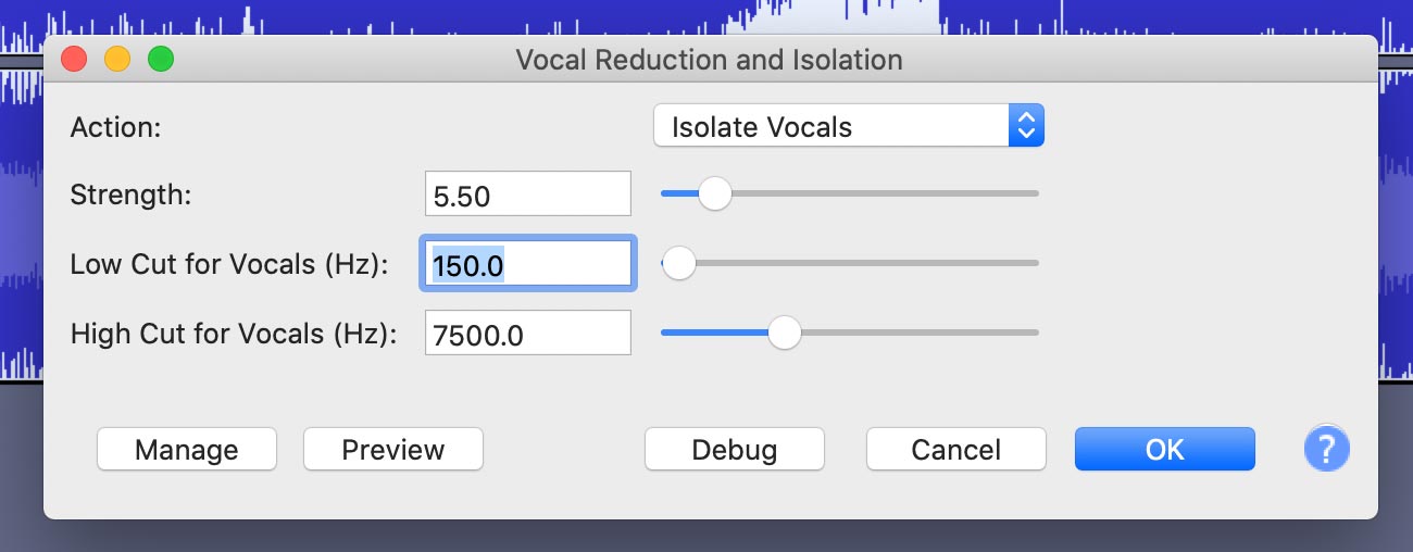 vocal reduction and isolation